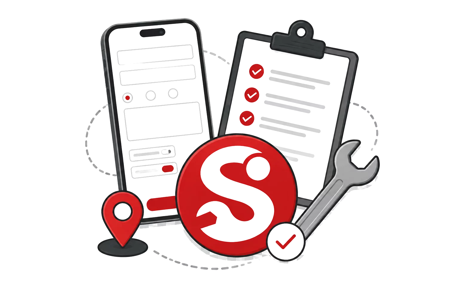Çevrim içi servis talebi ve teknik servis kaydı görseli